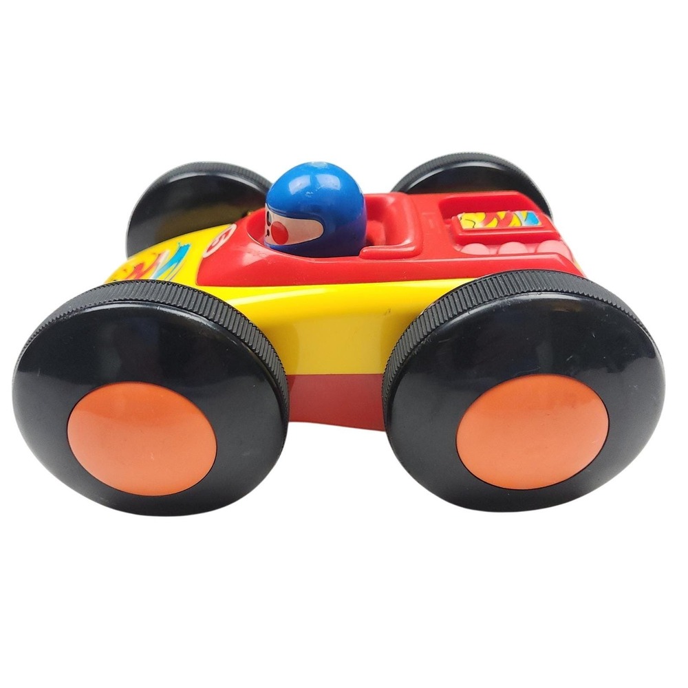 Vintage Childcraft Toy Wind Up Car 1980s Race Car Working Retro Kids Toy